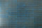 City Distressed Subway Tile Blue Matte 2x10 installed