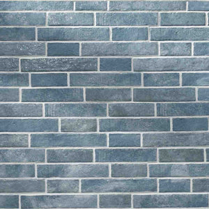 Urban Brick Porcelain Tile Blueberry 6x15 for kitchen backsplash, bathroom, shower, and fireplaces