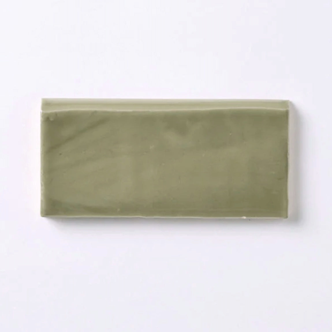 Coastal Green 2.5x5 Bullnose Ceramic Tile