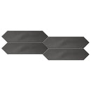 Charcoal Glossy 3x12 Picket Ceramic Wall Tile