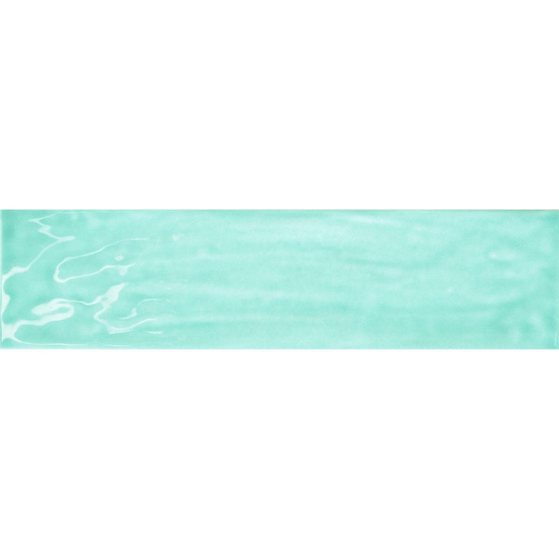 Color Splash Aqua Subway Wall Tile 4x16 for kitchen and bathroom walls.