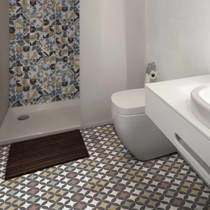 Patterned Porcelain Tile Geo Colorful 8x8