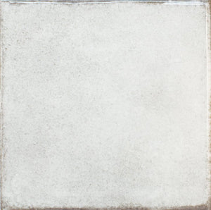 Pottery Distressed Ceramic Wall Tile Cotton 6x6 for kitchen backsplash, bathroom, and shower walls