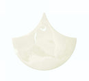 Fish Scale Wall Tile Glossy Ivory 6x7 for backsplash and bathroom walls