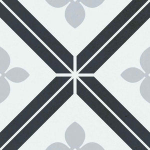 Patterned Porcelain Tile Bloom 8x8 for kitchen, backsplash, bathroom, shower, floor, wall, and pool