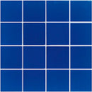 Glass Mosaic Tile Minimalistic Navy Blue 3x3 for bathroom, kitchen backsplash, and swimming pool