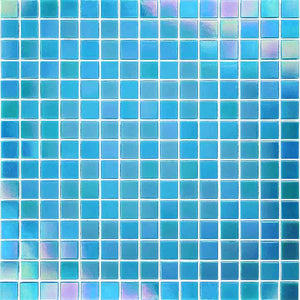 Glass Mosaic Tile Radiance Iridescent Blue for pool and spas
