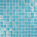 Glass Mosaic Tile Sheen Aqua 1x1 for swimming pool and spas