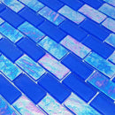 Glass Mosaic Tile Sheen Sky Blue 1x2 for bathroom and shower