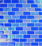 Glass Mosaic Tile Sheen Sky Blue 1x2 for pool and spas