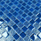 Glass Mosaic Tile Staggered Mirroring Blue 1x1 for spas and Jacuzzis