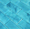 Glass Subway Tile Stratus Aqua 2x4 for pools, spas, backsplash, bathroom, and shower