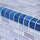 Glass Trim Sea Waters 1x2  for swimming pool and spas