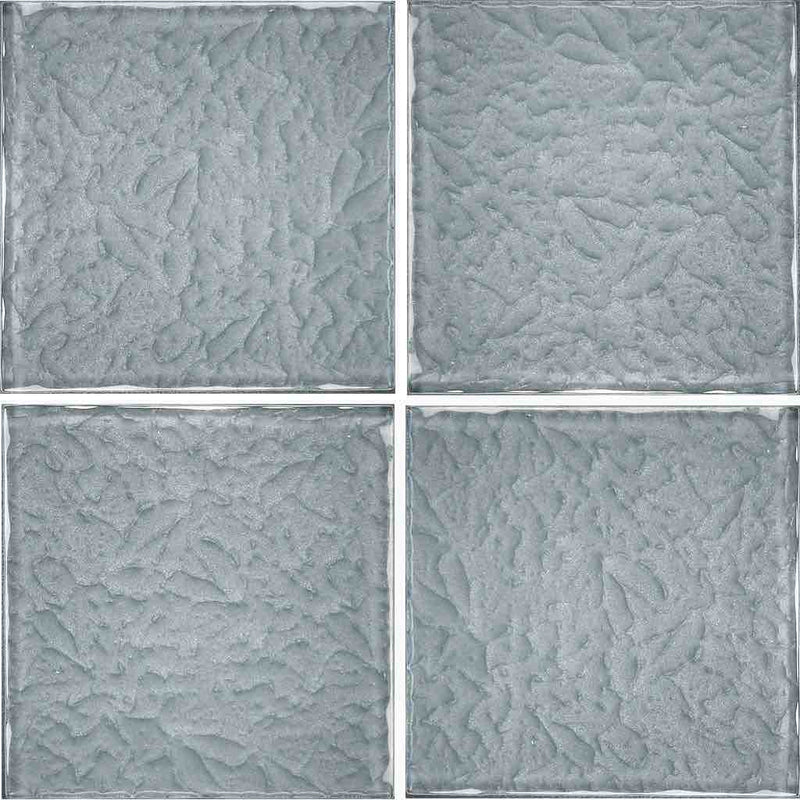 Surfaced Glass Tile Grey 6x6 for saltwater pools and spas