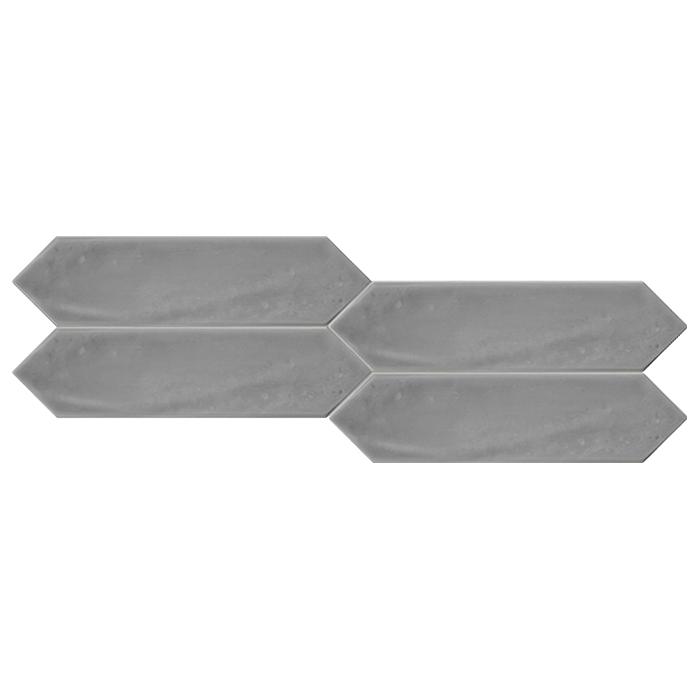 Gray Glossy 3x12 Picket Ceramic Wall Tile for bathroom and shower walls