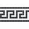 Pool Waterline Glass Tile Black and White 5/8x5/8 for pool waterline and spas