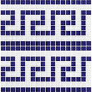 Greek Pool Waterline Glass Tile Blue and White 5/8x5/8