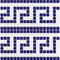 Greek Pool Waterline Glass Tile Blue and White 5/8x5/8