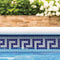 Pool Waterline Glass Tile Blue and White 5/8x5/8 for pool waterline
