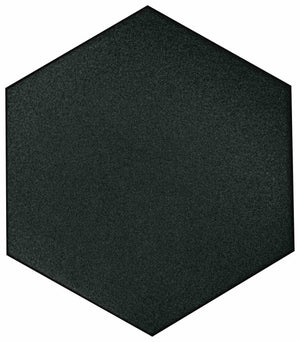 Minimalistic Hexagon Porcelain Tile Black 8x9 for floor and wall