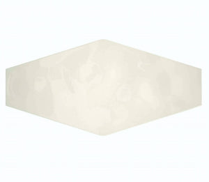 Hexagon Tile Glossy Ivory 4x8 Long for backsplash and bathroom walls