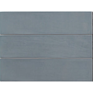 Home Waterloo Blue 3x12 Subway Ceramic Wall Tile for kitchen and bathroom