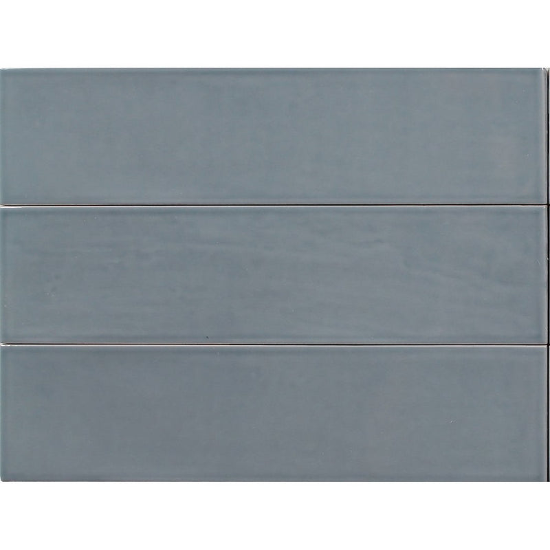 Home Waterloo Blue 3x12 Subway Ceramic Wall Tile for kitchen and bathroom