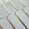 Inlay Brass Gold Marble Mosaic Tile Florence for backsplash and bathrooms