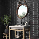 Subway Tile 3x6 Reverse Bevel Glossy Black featured on a modern bathroom wall