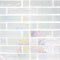 Iridescent Glass Pool Tile Milk Multi-Linear for swimming pool, spas, bathroom, and shower