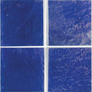 Iridescent Glass Tile Veranda Cobalt 6x6 for swimming pool and spas.