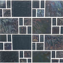 Iridescent Glass Tile Veranda Grey Mixed for pool and spas