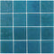 Iridescent Glass Tile Veranda Turquoise 3x3 for swimming pool and spas