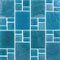 Iridescent Glass Tile Veranda Turquoise Mixed for pool and spas