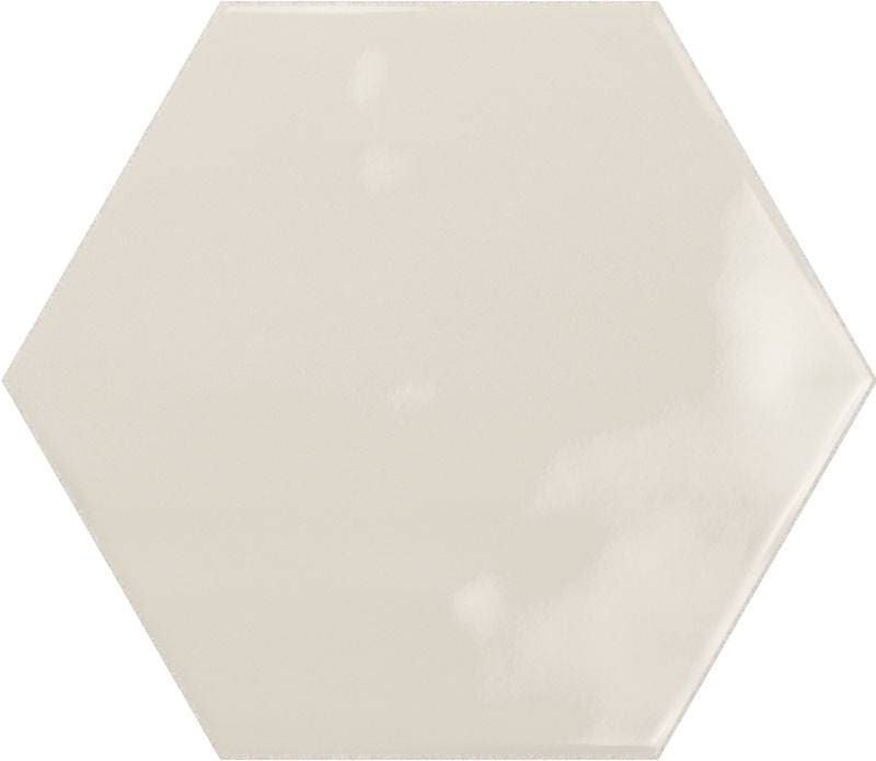 Magnolia Hex Cream Ceramic Tile 6x7
