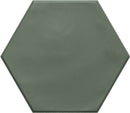 Magnolia Hex Green Matte Porcelain Tile 6x7 for floors and walls