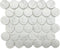 Matte Porcelain Mosaic Tile Rounded Carrara 2'' for floor and walls