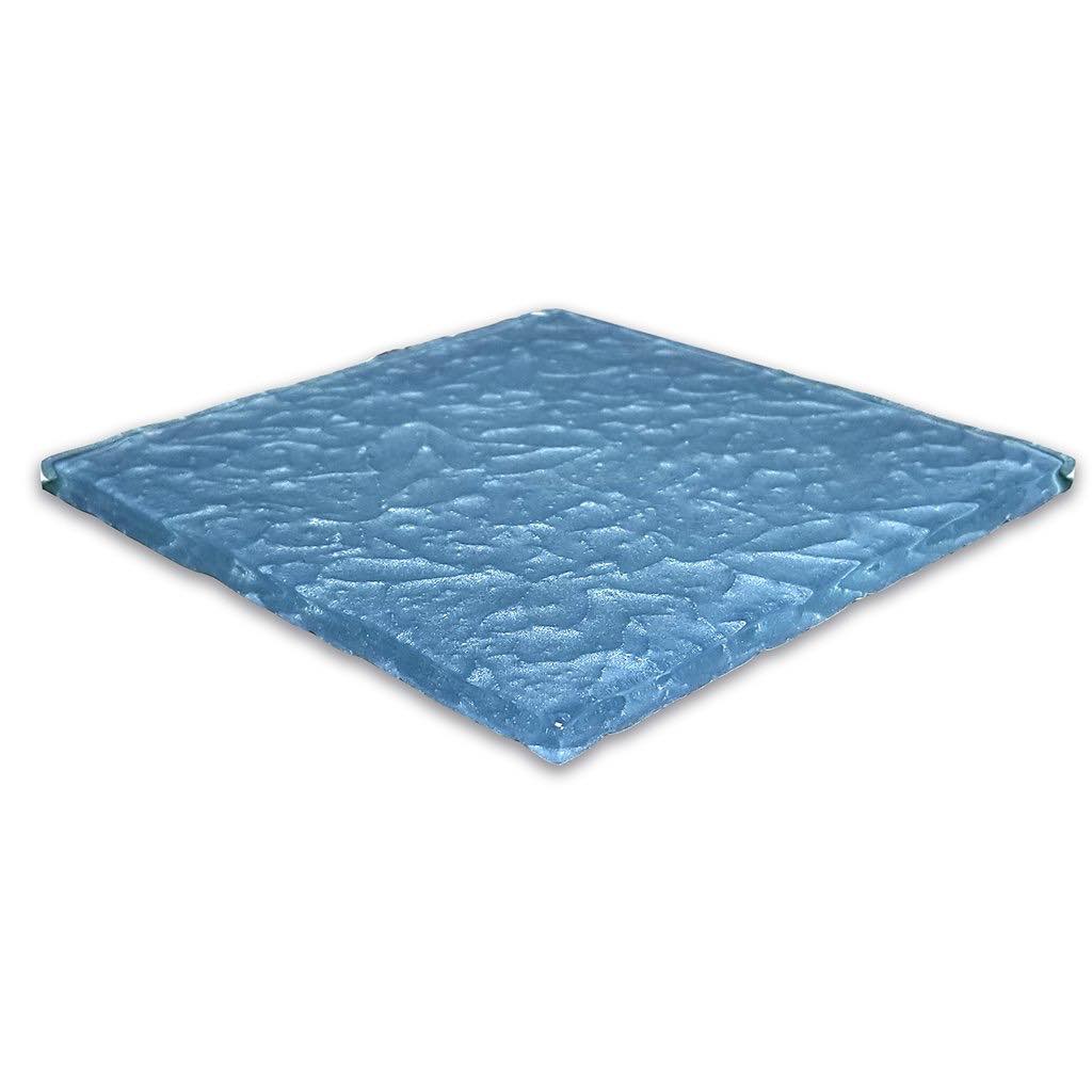 Surfaced Glass Tile Metallic Blue 6x6