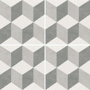 Miami Patterns Cube Porcelain Pool Tile 6x6 for the swimming pool and spa