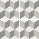 Miami Patterns Cube Porcelain Pool Tile 6x6 for the swimming pool and spa