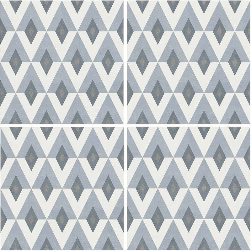 Miami Patterns Diamond Porcelain Pool Tile 6x6 for the swimming pool and spa