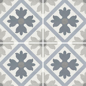 Miami Patterns Flower Porcelain Pool Tile 6x6 for the swimming pool and spa