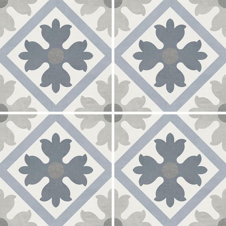 Miami Patterns Flower Porcelain Pool Tile 6x6 for the swimming pool and spa