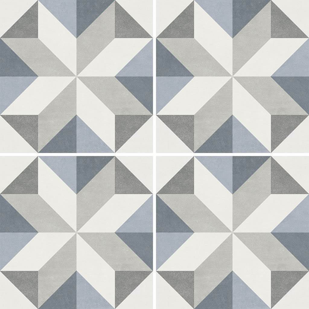 Miami Patterns Star Porcelain Pool Tile 6x6