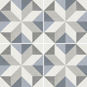 Miami Patterns Star Porcelain Pool Tile 6x6 for the swimming pool and spas