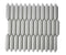 Mini Picket White Glossy Porcelain Mosaic Tile for kitchen backsplash, bathroom, and shower walls