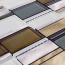 Modern Aluminum Glass Mosaic Tile Loft for bathroom and kitchen backsplash