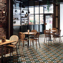 Modern Patterned Porcelain Tile Late Fall 8x8 Italian Cafe Floor