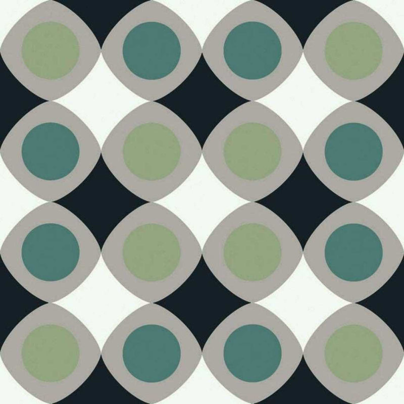 Modern Patterned Porcelain Tile Joy Mint 8x8