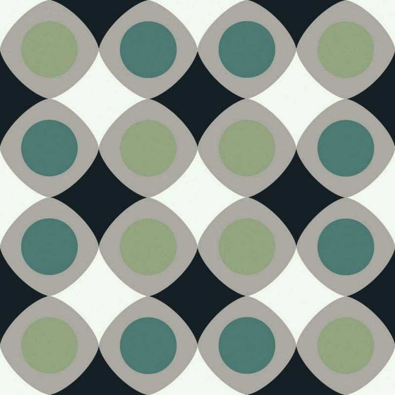 Modern Patterned Porcelain Tile Joy Mint 8x8